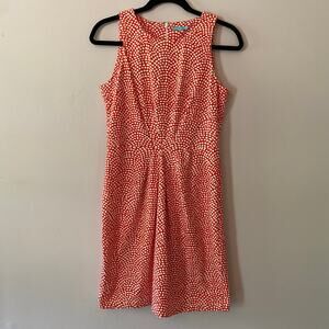 J.McLaughlin Women's size Small Red White Sleeveless Catalina Cloth Dress